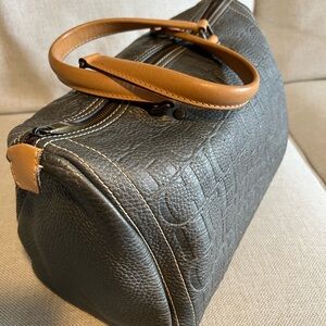 Carolina Herrera metallic Gray Andy Large Bag